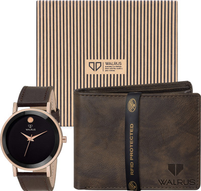 Walrus Watch & Wallet Combo(Black)