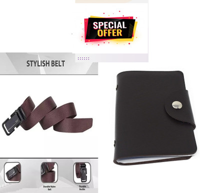 TPM Card Holder & Belt Combo(Multicolor)