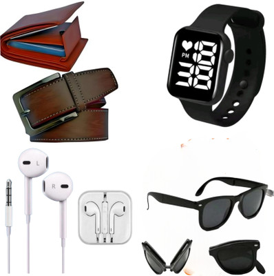 Khatu Card Holder, Wallet & Belt Combo(Multicolor)