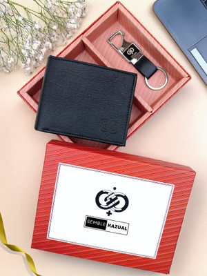 SEMBLE KAZUAL Wallet,Key Chain & Pen(Black)