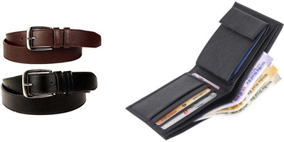 GOOD LIFE STUFF Wallet & Belt Combo(Black)