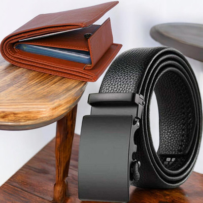 WARCKS Wallet & Belt Combo(Multicolor)