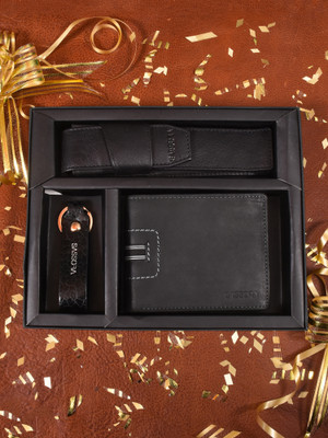 Sassora Wallet,Key Chain & Pen(Black)