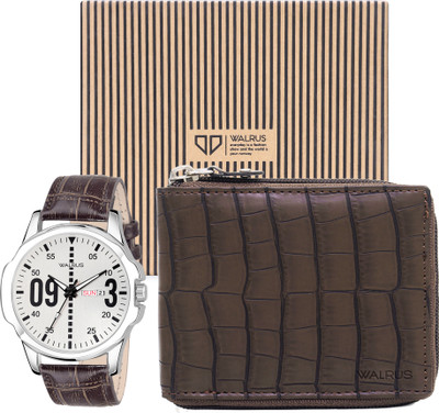 Walrus Watch & Wallet Combo(White)