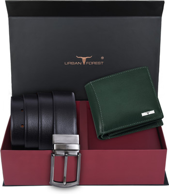 URBAN FOREST Wallet & Belt Combo(Green)