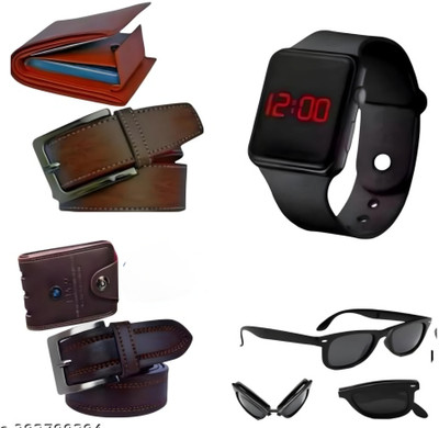 karyah Belt, Wallet & Watch Combo(Multicolor)