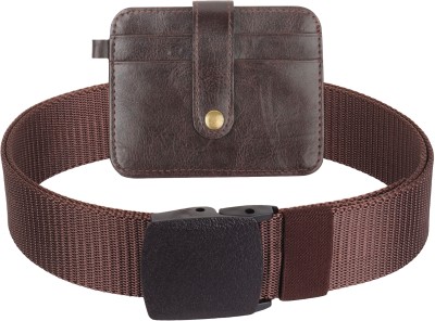 METRONAUT Wallet & Belt Combo(Brown, Brown)