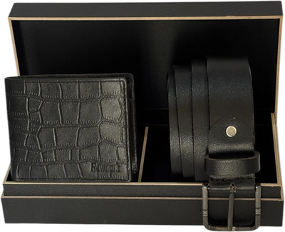 Revmark Wallet & Belt Combo(Black, Black)