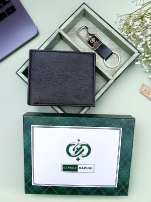 SEMBLE KAZUAL Wallet,Key Chain & Pen(Black)