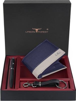 URBAN FOREST Wallet,Key Chain & Pen(Blue)
