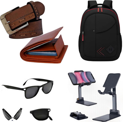 Kkhatu Belt, Wallet & Watch Combo(Multicolor)