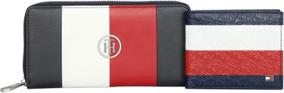 TOMMY HILFIGER Card Holder & Wallet Combo(Red)