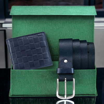 LORENZ Wallet & Belt Combo(Blue)