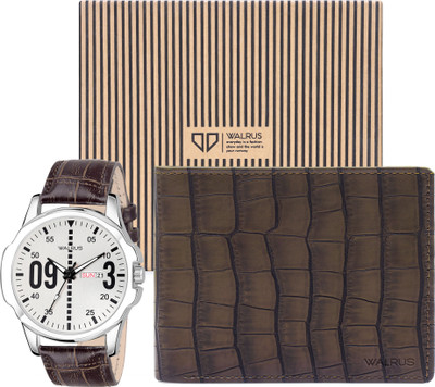 Walrus Watch & Wallet Combo(White)