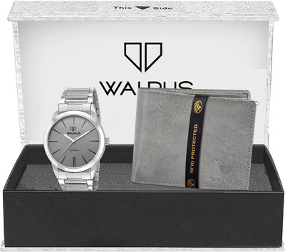 Walrus Watch & Wallet Combo(Grey, Multicolor)