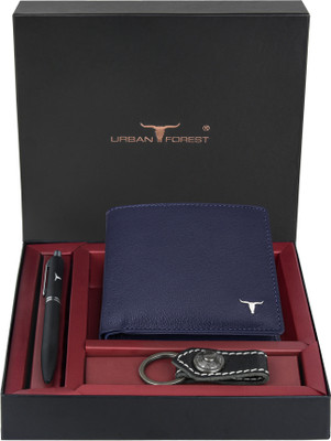 URBAN FOREST Wallet,Key Chain & Pen(Blue)