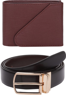 Amicraft Wallet & Belt Combo(Brown)