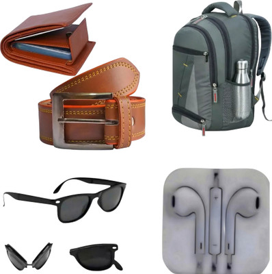 Kkhatu Belt, Wallet & Watch Combo(Multicolor)
