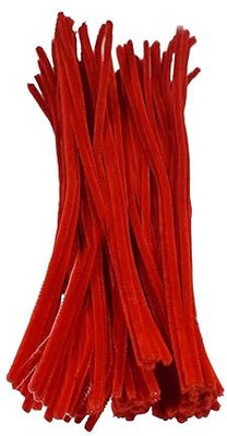 Eclet Hobby Crafts Pipe Cleaner,Project for School stem Red (12-inch,100 Pieces) Accessory Tape Dot