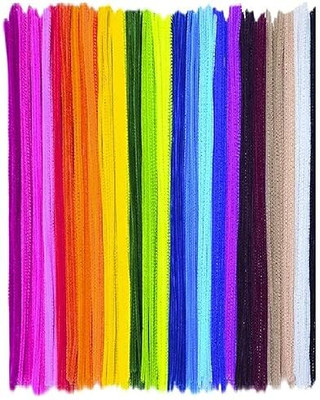 Eclet Pipe Cleaners Craft Project for School Steam Art,DIY Projects,Mix Color(100 Pcs) Accessory Tape Dot