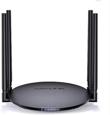 WAVLINK Quantum D2G AC1200 Dual Band Full Gigabit 5G (No SIM Required) Router 2.4 GHz 1200 Mbps Wifi Speed Dual Band Internal & External Antenna Ethernet (Cable Broadband)(Black)