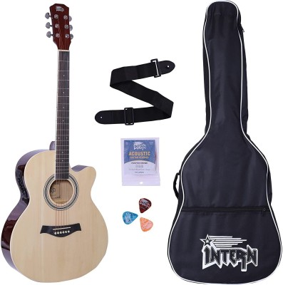 intern INT-P40CEQ-NT Acoustic Guitar Rosewood Indian Laurel Right Hand Orientation(Natural)