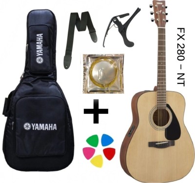 YAMAHA FX280 - NT WITH COVER , BELT , STRING SET , CAPO , PICK Semi-acoustic Guitar Tonewood Rosewood(Natural)