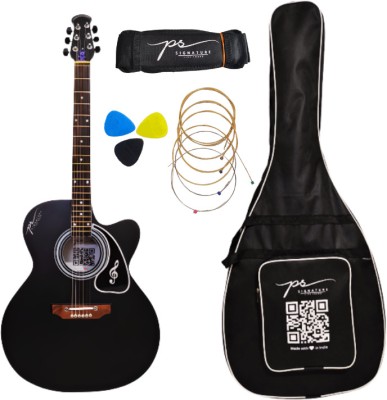 P S Signature BlackMate001 Acoustic Guitar Linden Wood Rosewood Right Hand Orientation(Black)