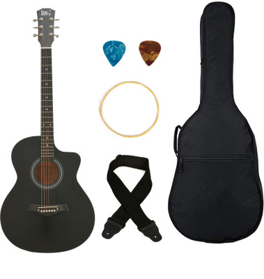 BLUEBERRY ,VIP-403, 40Inch TrussRod Acoustic Guitar Basswood Tech Wood Right Hand Orientation(Black)