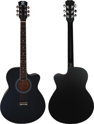 Esh Creations E40M-BK Acoustic Guitar Linden Wood Synthetic Wood Right Hand Orientation(Black)