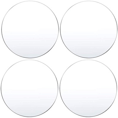 Parikshit Sublimation 4pcs transparent acrylic glass round circle disk board for art & craft 6 inch Acrylic Sheet(3 mm)