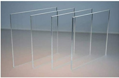 smyalifox SSL04SHT Acrylic Sheet Transparent/Clear Pack of 4 Pcs (Size 6x6 Inch Thik 3mm ) 6 inch Acrylic Sheet(3 mm)