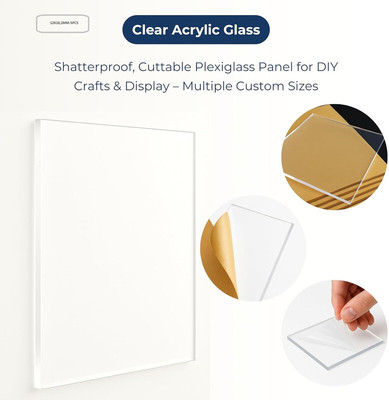 RIYA ENTERPRISE Cut to Size Plexiglass Clear Cast Acrylic Sheets_12X18,2MM-5PCS 18 inch Acrylic Sheet(2 mm)
