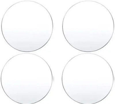 ROSAVA 6 Inch Round Acrylic Sheet Pack of 4 Clear Discs for DIY Craft 15 cm Acrylic Sheet(3 mm)
