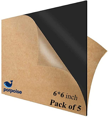 Porpoise Black 6inch * 6inch 5 piece 15.2 cm Acrylic Sheet(3 mm)