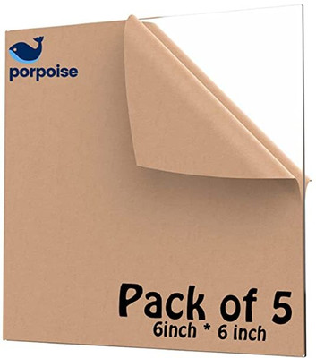 Porpoise Transparent 6inch * 6inch 5 piece 15.1 cm Acrylic Sheet(3 mm)