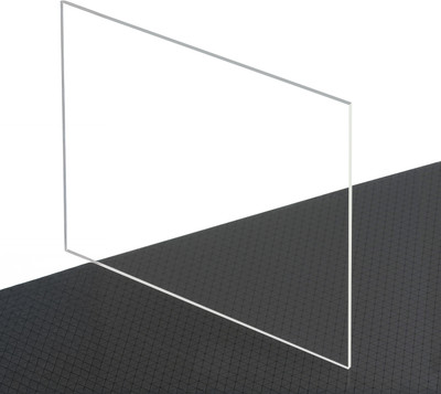 JUKR Pack of 1 Plexiglass Clear Transparent Glossy Glass Art Painting, Drawing 12 x 15 inch Acrylic Sheet(3 mm)