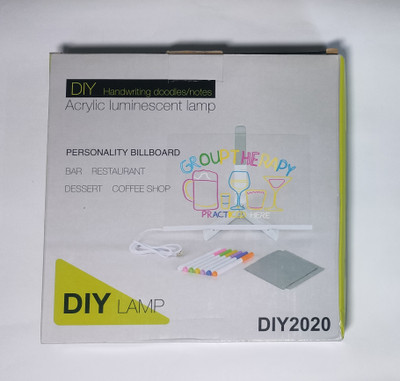 DIY Handwriting Doodles/Notes Lamp 21 cm Acrylic Sheet(5 mm)