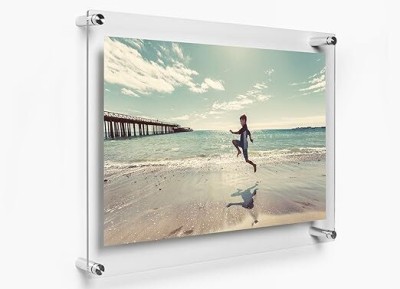 TheNexat Acrylic Sandwich Frame|Wall Mounted|Signage Wall Sheet |Board for Ads(12*18) 18 cm Acrylic Sheet(3 mm)