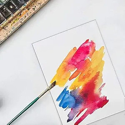 Ashani Creations Color Palette for Painting Sheet Transparent for Color Mixing for Kids Students 12 inch Acrylic Sheet(3 mm)