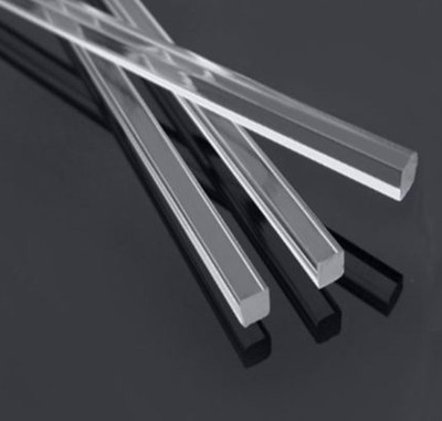 UraXx Versatile Clear Acrylic Square Rod | Solid PMMA Bar Stick for DIY Crafts 10 Pcs 12 inch Acrylic Sheet(10 mm)