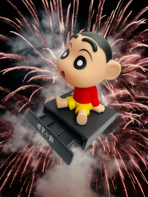 gtrp Super Hero Shinchan Action Figure Limited Edition Bobblehead 12(Multicolor)