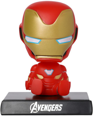 Techpro Super Hero Limited Edition Bobblehead with Mobile Holder for Car Dashboard(Multicolor)