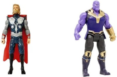 khilona waala Combo Pack of Avenger Endgame Heroes THOUR & THANOS Toy Best Kids Birthday Gift(Multicolor)