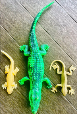 Tik C Lizard and crocodile toys(Multicolor)