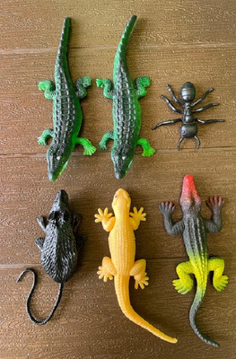 Tik C toys for kids cute crocodile,lizard,rat and ant(Multicolor)