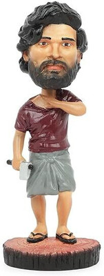 Insain New-Pushpa Bobblehead – Allu Arjun Inspired Figurine – 16 cm(White)