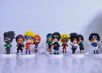 Thrifx Premium Naruto Action Figures Set of 10 Sasuke Kakashi Itachi Series(Multicolor)