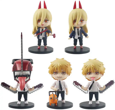 Store2508 Chainsaw Man Action Figures Set, Pack of 6(Multicolor)