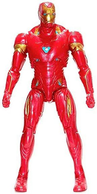chract TOY FAIR ACTION HERO FIGURE IMAN WITH LED LIGHT FOR KIDS(Red)